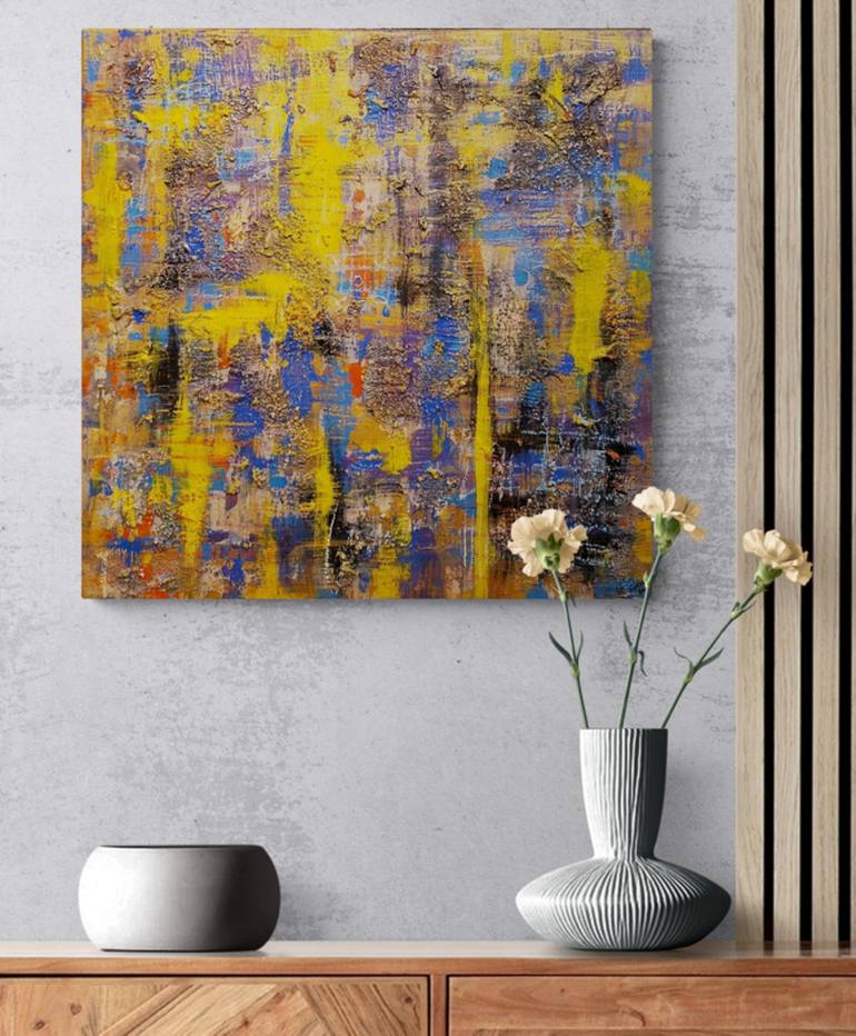 Original Abstract Expressionism Abstract Painting by Igor Kotnik Art