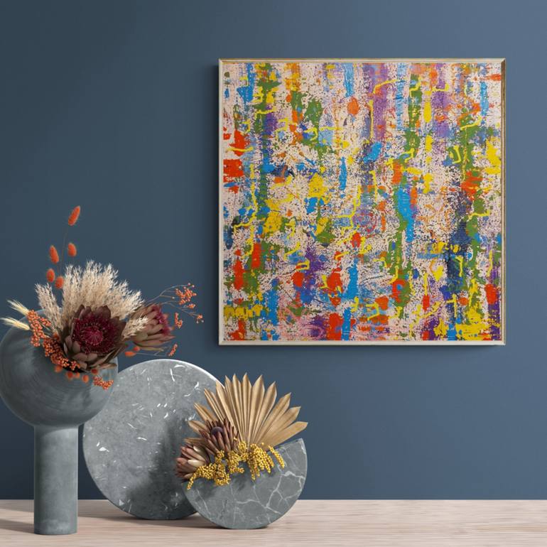 Original Abstract Expressionism Abstract Painting by Igor Kotnik Art