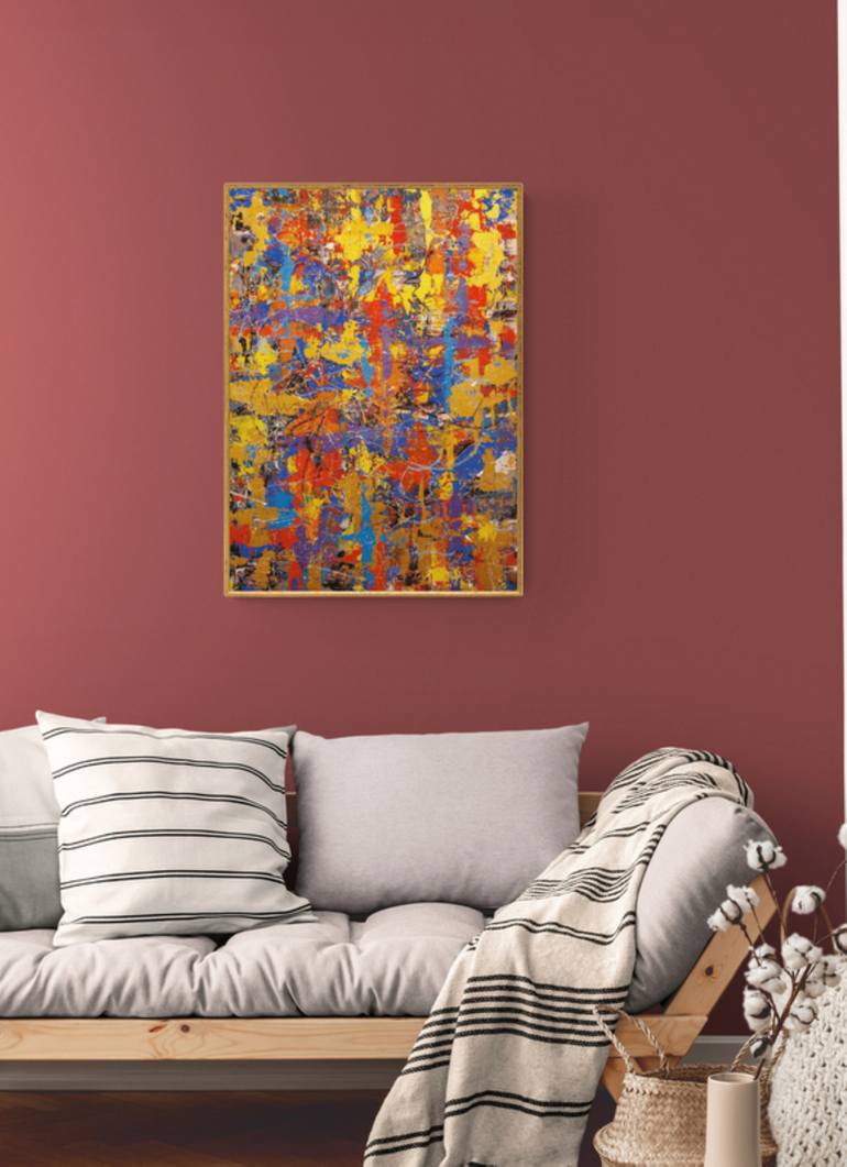 Original Abstract Expressionism Abstract Painting by Igor Kotnik Art