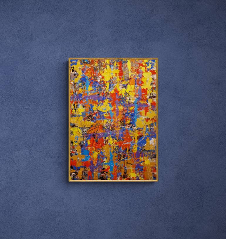 Original Abstract Expressionism Abstract Painting by Igor Kotnik Art