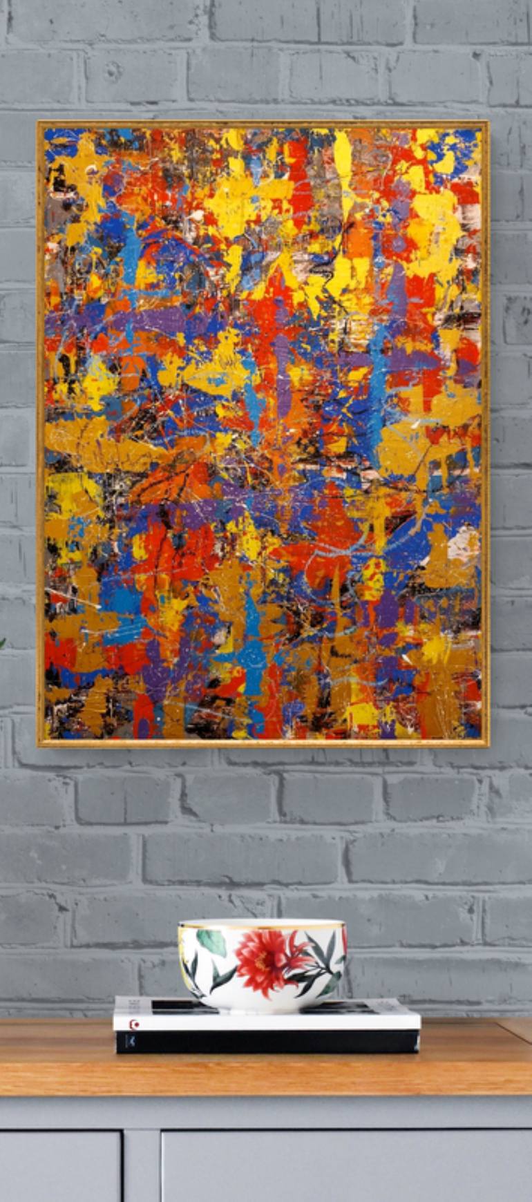 Original Abstract Expressionism Abstract Painting by Igor Kotnik Art