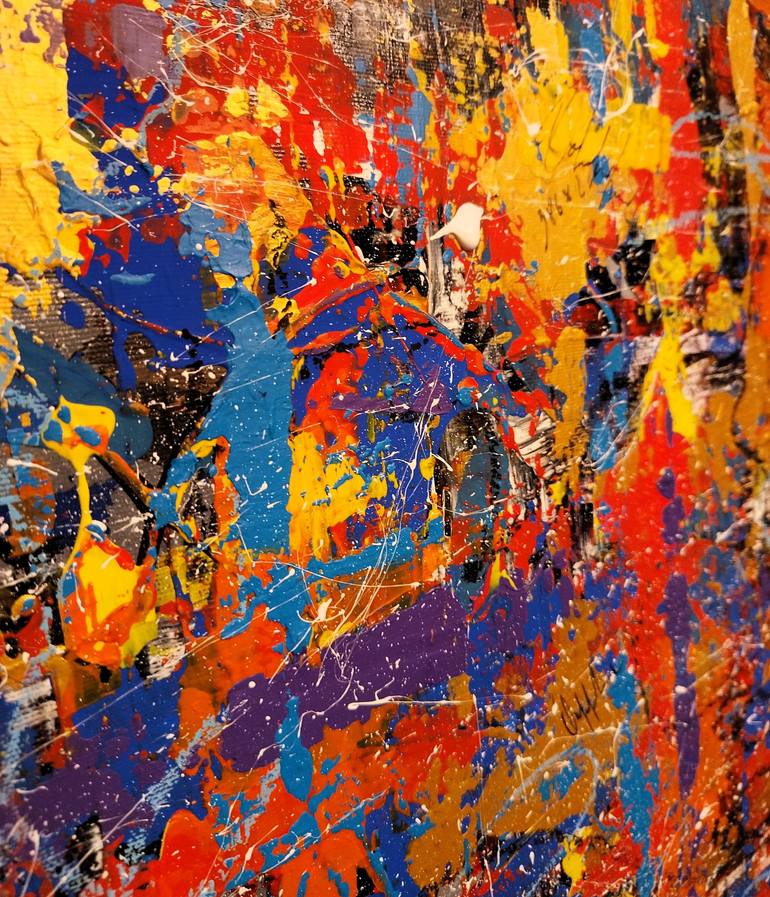 Original Abstract Expressionism Abstract Painting by Igor Kotnik Art