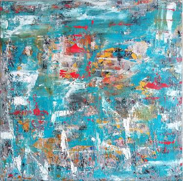 Original Abstract Expressionism Abstract Painting by Pastelart Igor Kotnik
