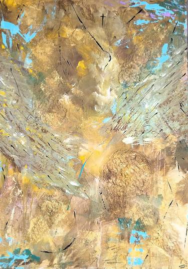 Original Abstract Expressionism Abstract Painting by Pastelart Igor Kotnik