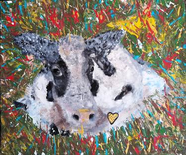 Original Abstract Animal Painting by Pastelart Igor Kotnik
