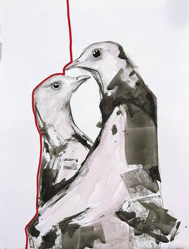 Print of Figurative Animal Paintings by Larysa Zhuravska