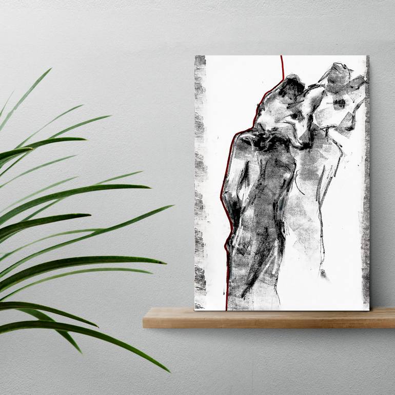 Original Black & White Animal Painting by Lara Zhuravska