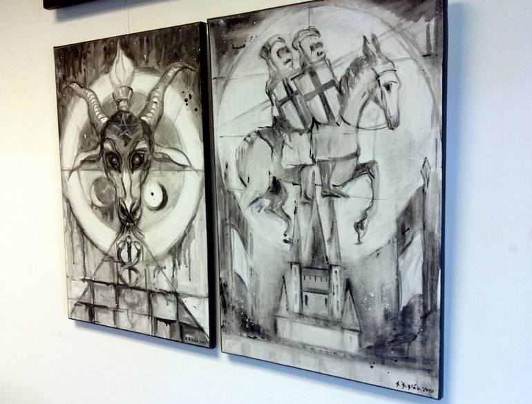 Original Documentary Religion Painting by Stanislav ŠIšLák