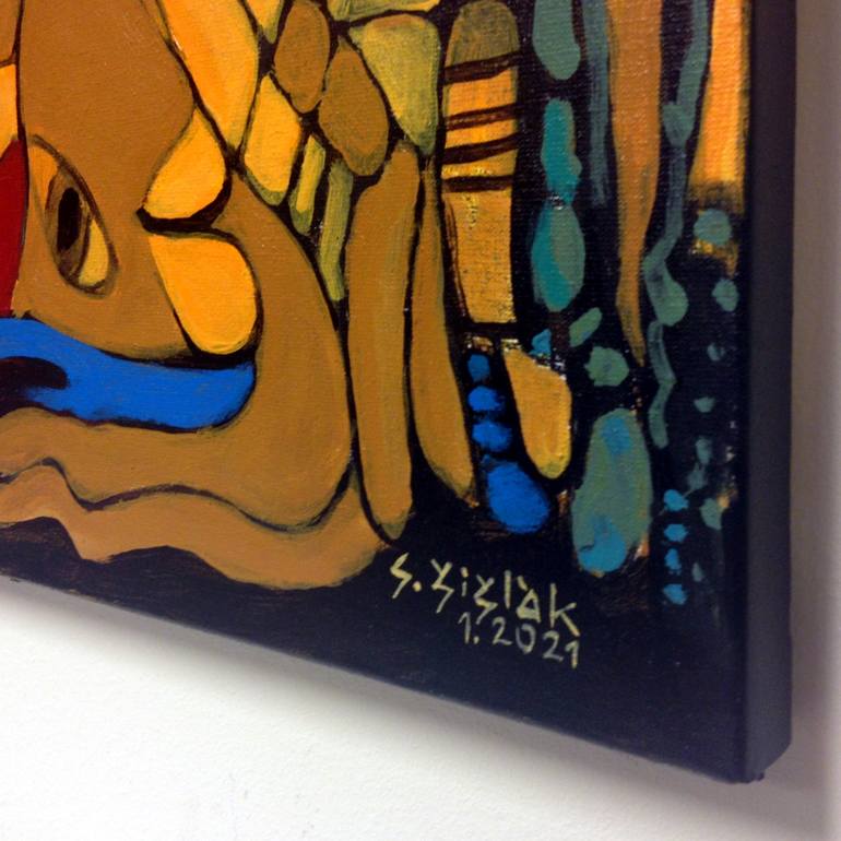 Original Modernism Fantasy Painting by Stanislav ŠIšLák