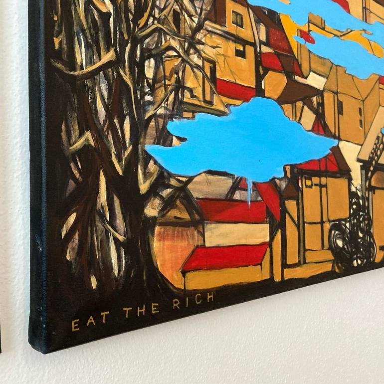 Original Modernism Politics Painting by Stanislav ŠIšLák