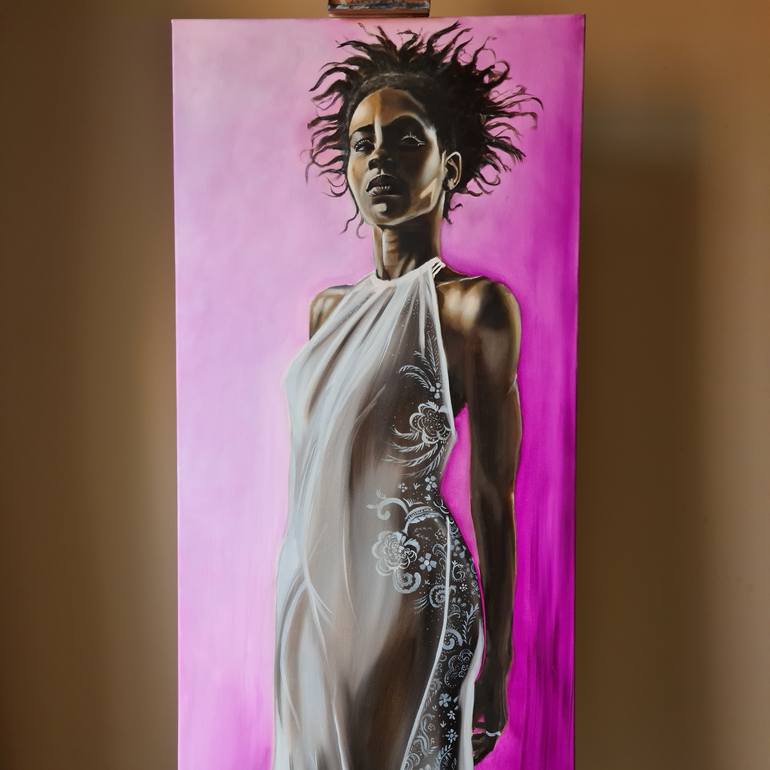 Original Fine Art Women Painting by Robert Colbert