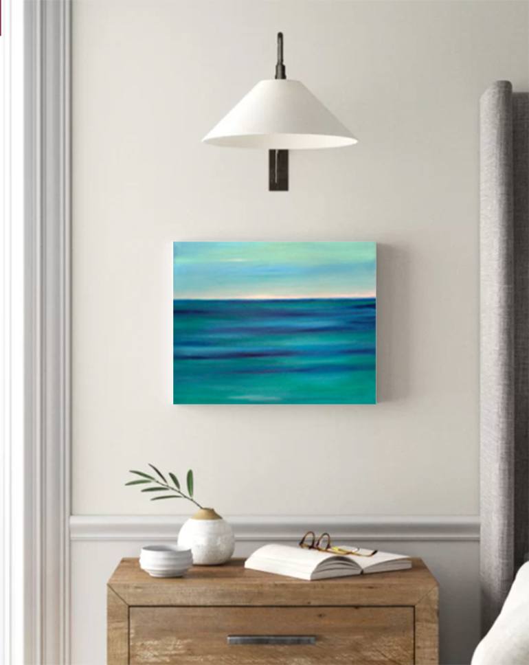 Original Abstract Seascape Painting by Pablo Gutierrez