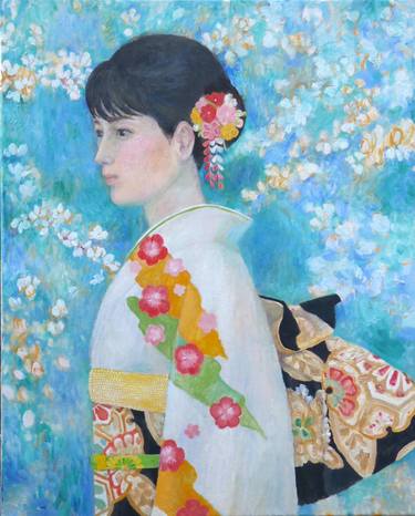 Original Women Painting by Haruna Hidaka