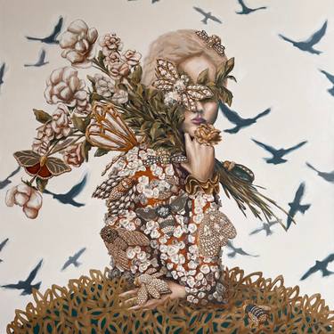 Original Symbolism Nature Painting by Hannah Brown