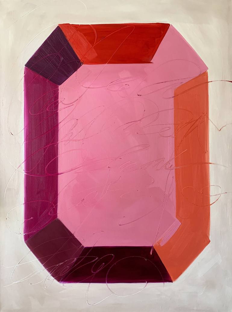 Popsicle Pink Painting by Hannah Brown Saatchi Art Greece