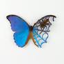 Artwork title: TERRIBLY BEAUTIFUL
*All artworks are intricately made out of ethically sourced real butterfly and real spider specimens by exhibiting artist Fiona Parkinson in her Stratford-upon-avon studio*
SPECIES
Butterfly-
Scientific name: Morpho Didius
Common name: Sky Blue Morpho
Real spider specimen