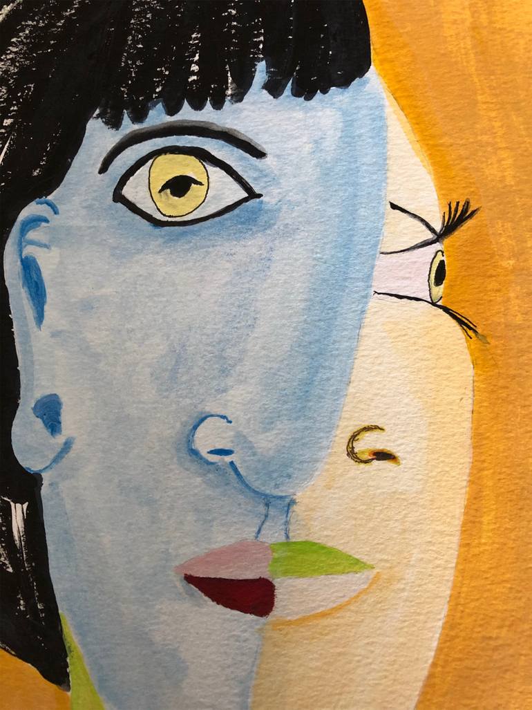 Original Abstract People Painting by Dante Shelly
