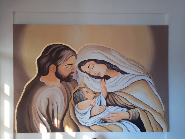 Original Figurative Religion Painting by Jorge Varon