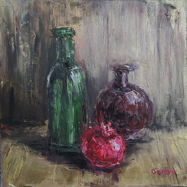 Original Abstract Still Life Painting by Olga Bobyleva