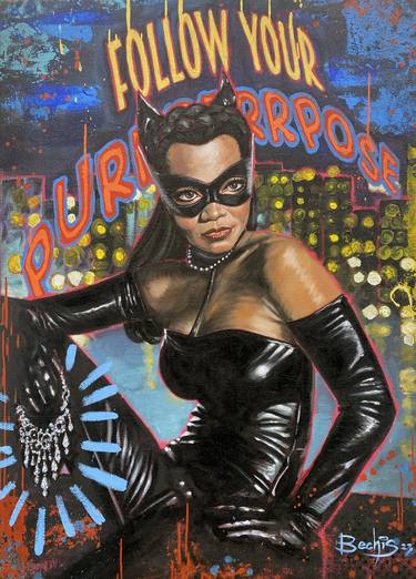 Original Figurative Pop Culture/Celebrity Paintings by Ettore Bechis