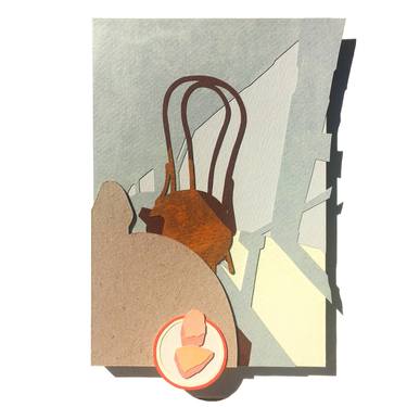 Original Contemporary Still Life Collage by YiSeon Jo