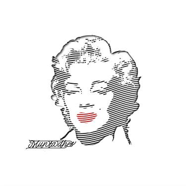 Marilyn Monroe Line art  - thumb