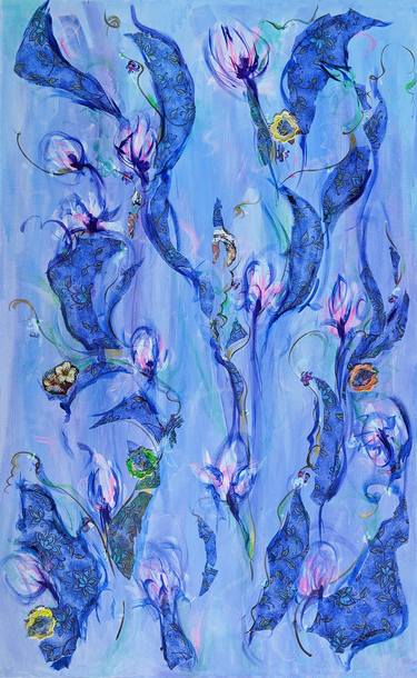 Print of Abstract Expressionism Botanic Paintings by AFSANEH VOLLMER