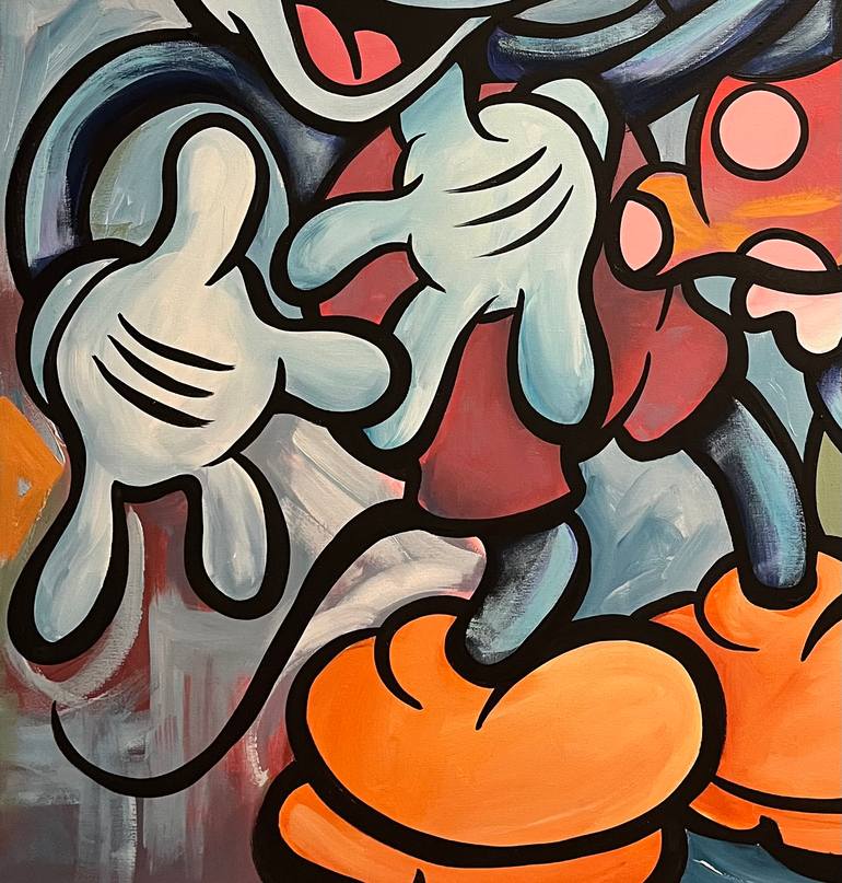 Original Abstract Comics Painting by Chorgy Art