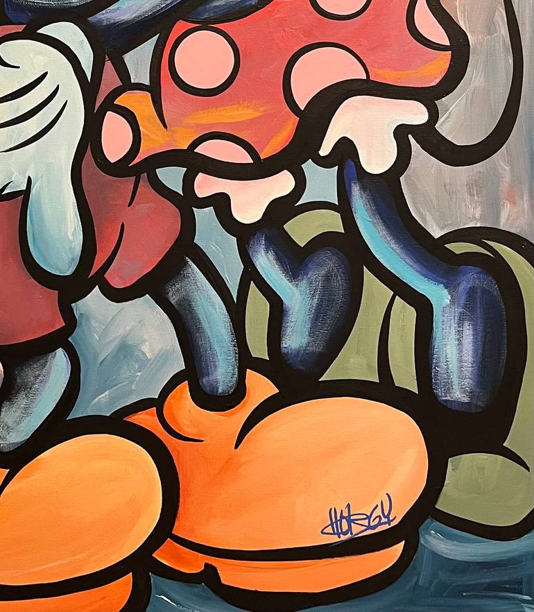 Original Abstract Comics Painting by Chorgy Art