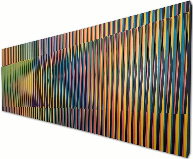 Original Kinetic Geometric Sculpture by Roberto Sayas