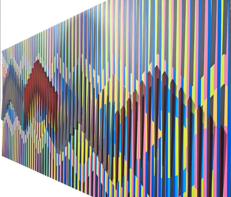 Original Art Deco Geometric Collage by Roberto Sayas