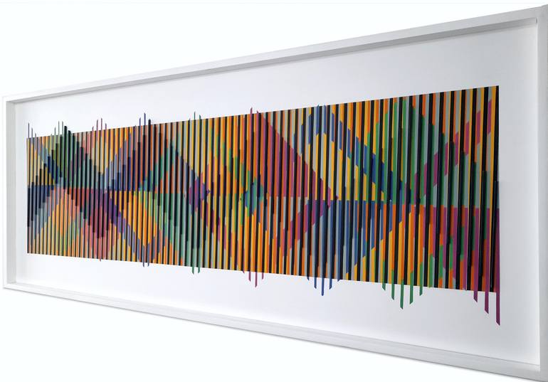 Original Conceptual Geometric Painting by Roberto Sayas