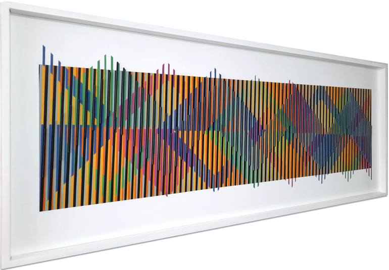 Original Conceptual Geometric Painting by Roberto Sayas