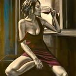 In the bar by Oleg Dmitrenko
