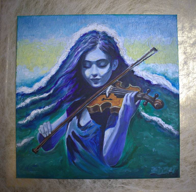 Original Music Painting by Elena Dunaeva