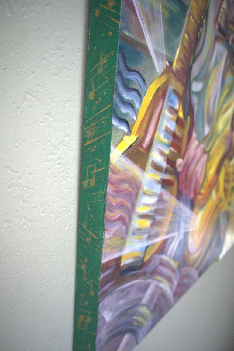 Original Abstract Music Painting by Elena Dunaeva