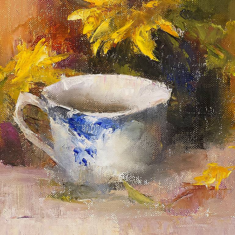 Original Impressionism Still Life Painting by Alyona Kostina