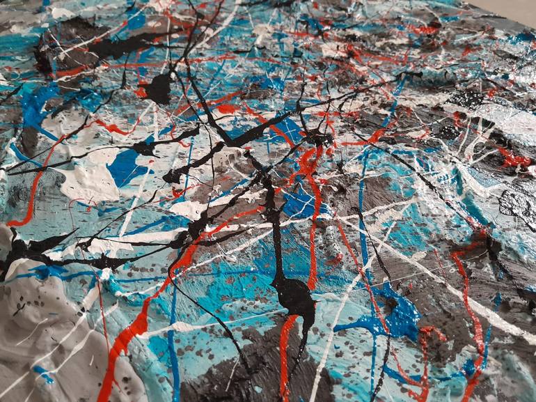 Original Abstract Expressionism Abstract Painting by Mochammad Samba