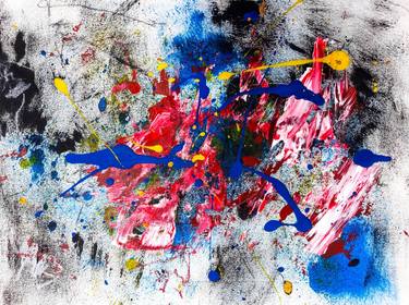 Original Abstract Expressionism Abstract Paintings by Mochammad Samba