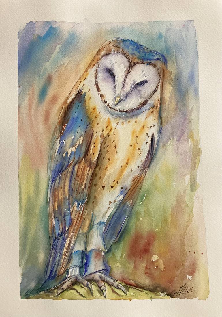 Original Impressionism Animal Painting by Elizabeth Altin
