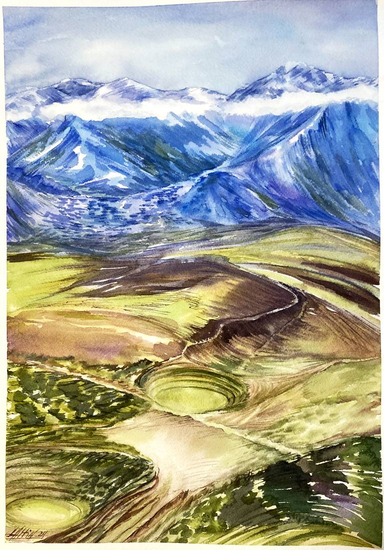 Original Impressionism Landscape Painting by Elizabeth Altin