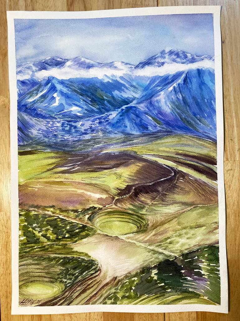 Original Impressionism Landscape Painting by Elizabeth Altin