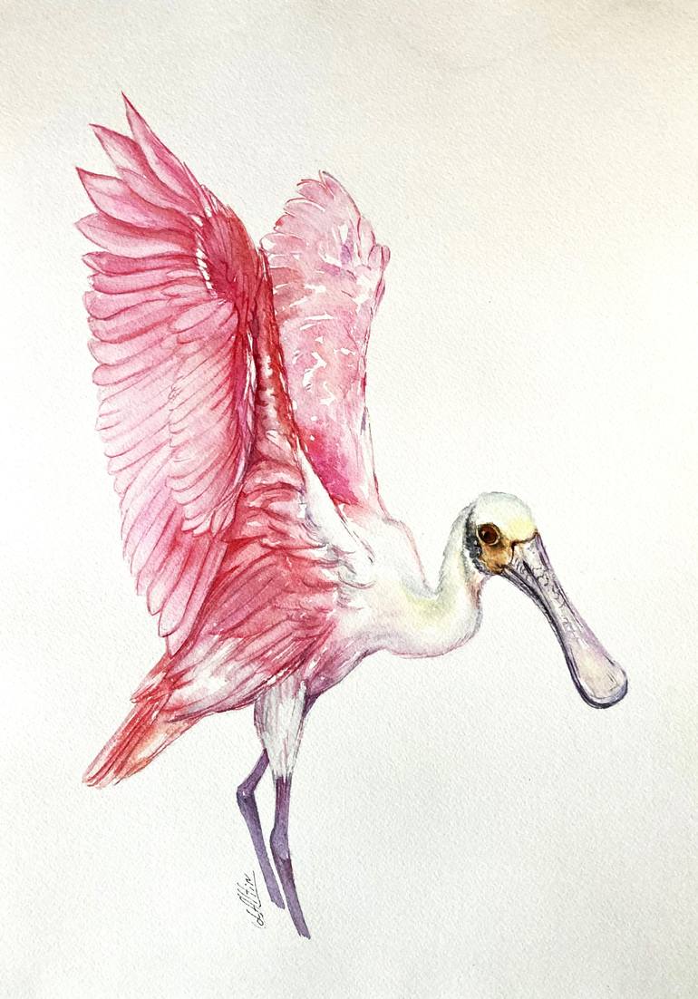 Original Minimalism Animal Painting by Elizabeth Altin