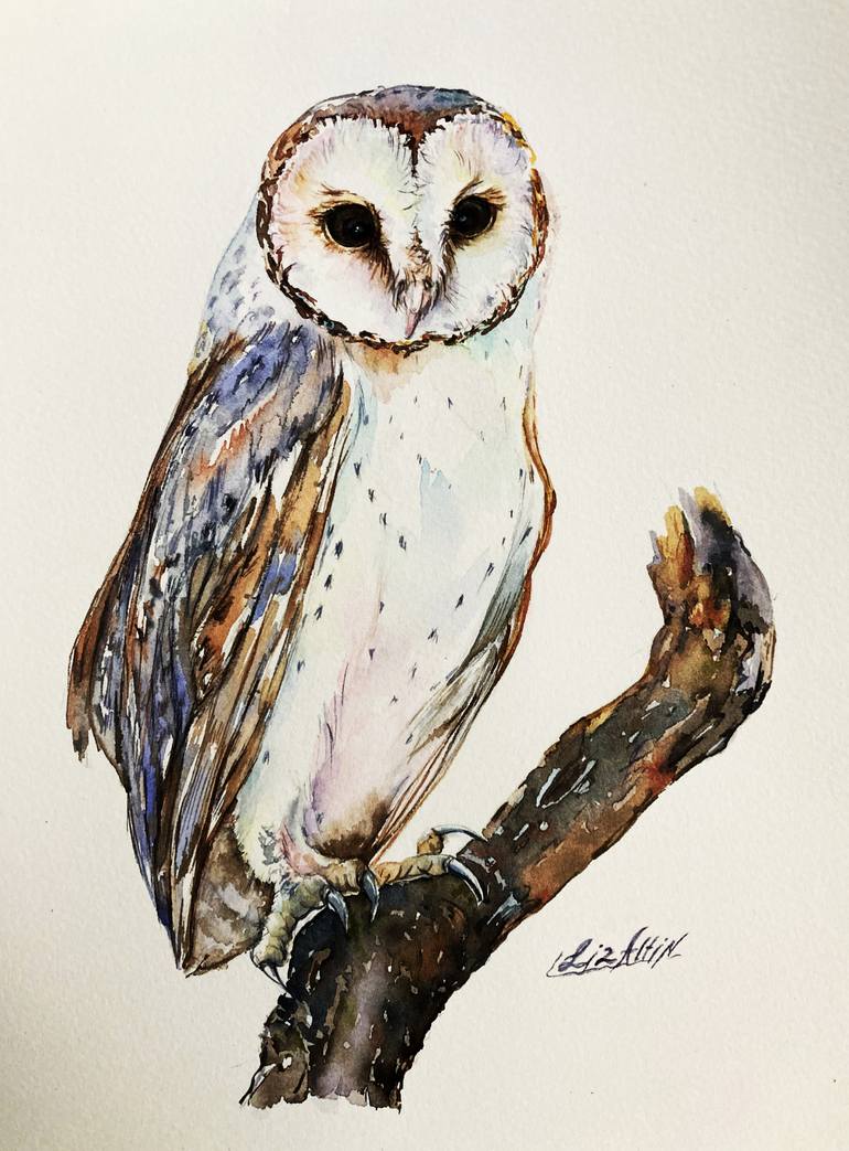 Original Impressionism Animal Painting by Elizabeth Altin