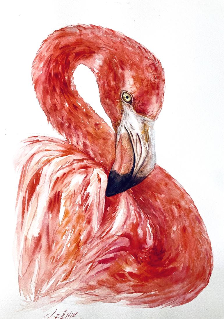 Original Illustration Animal Painting by Elizabeth Altin