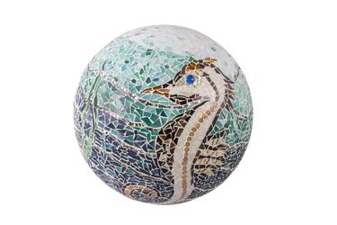 Sea Horse Mosaic Sphere thumb