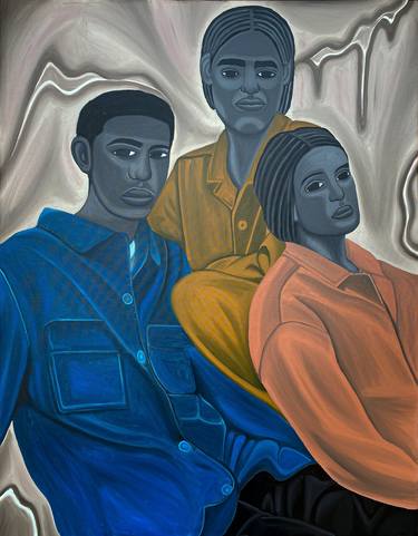 Original Abstract Love Paintings by Olayinka Salami Wayne