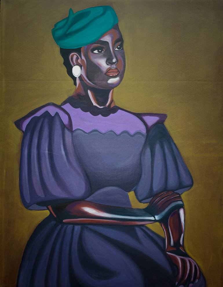 Original Women Painting by Olayinka Salami Wayne | Contemporary Art on Canvas | The Brightest Room