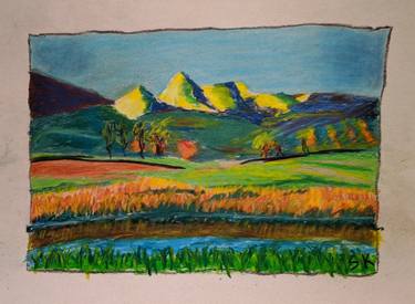 Print of Fine Art Landscape Paintings by Subarna Kole