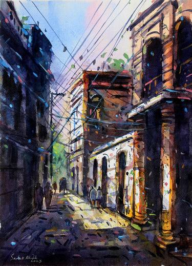 Print of Architecture Paintings by Sadek Ahmed